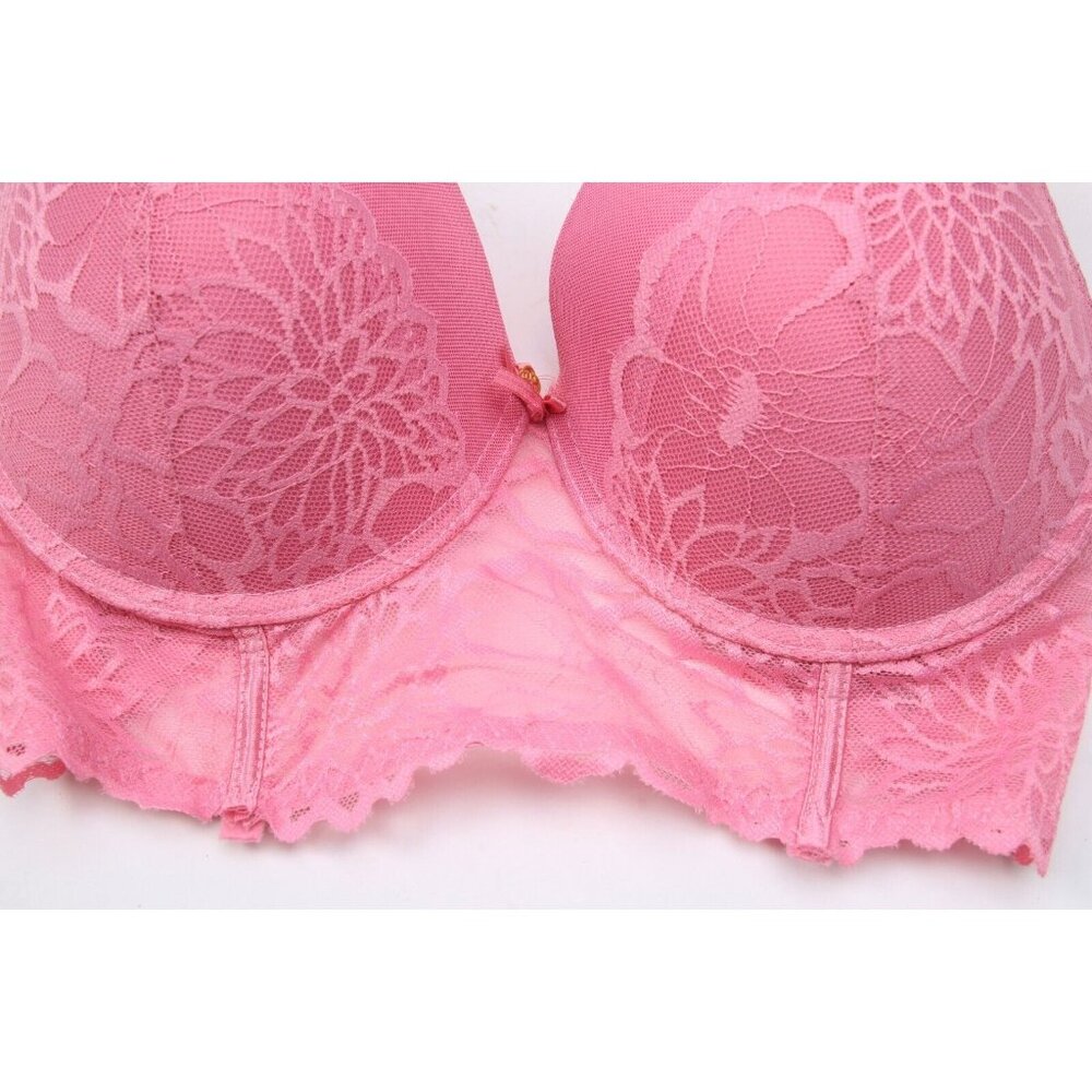 Daisy Fuentes Laced Bra Under wire Pink Womens Sz 38DD - Picture 4 of 12